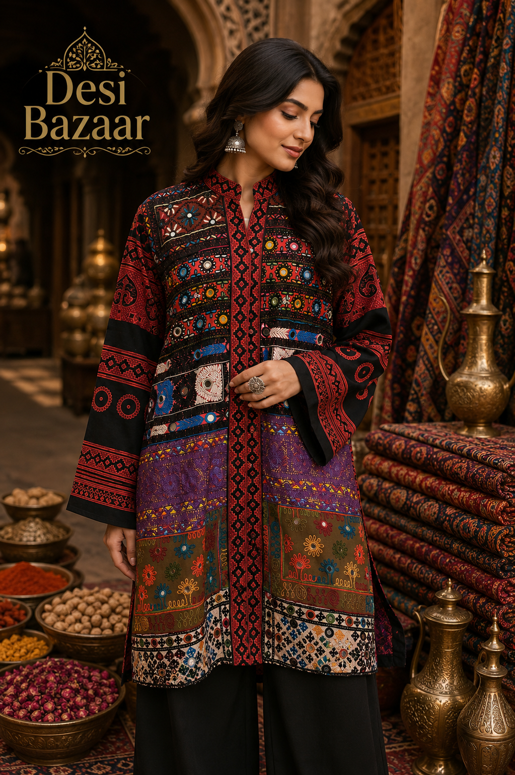 Ajrak Heritage Outfit