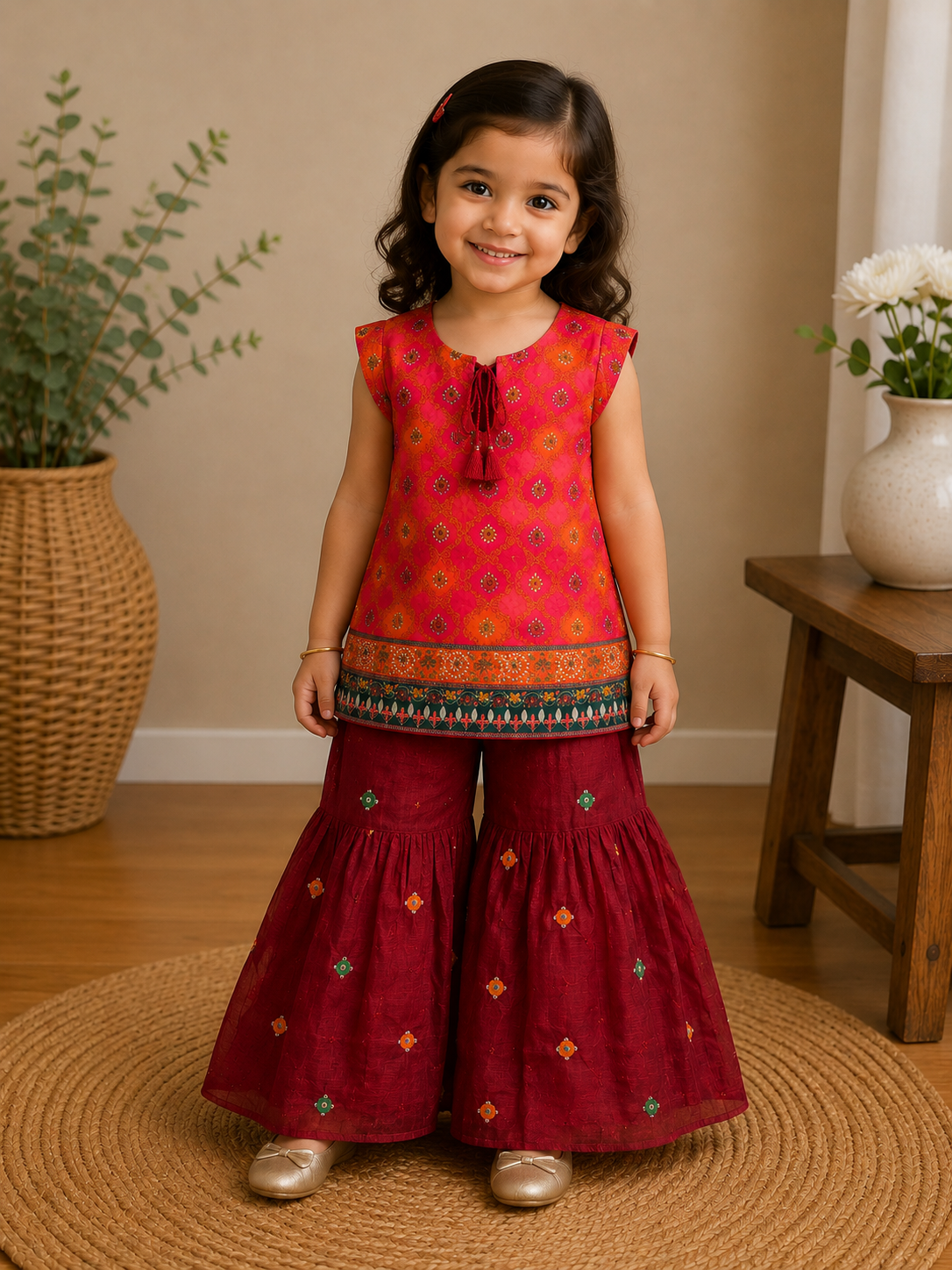 Traditional Gharara Set