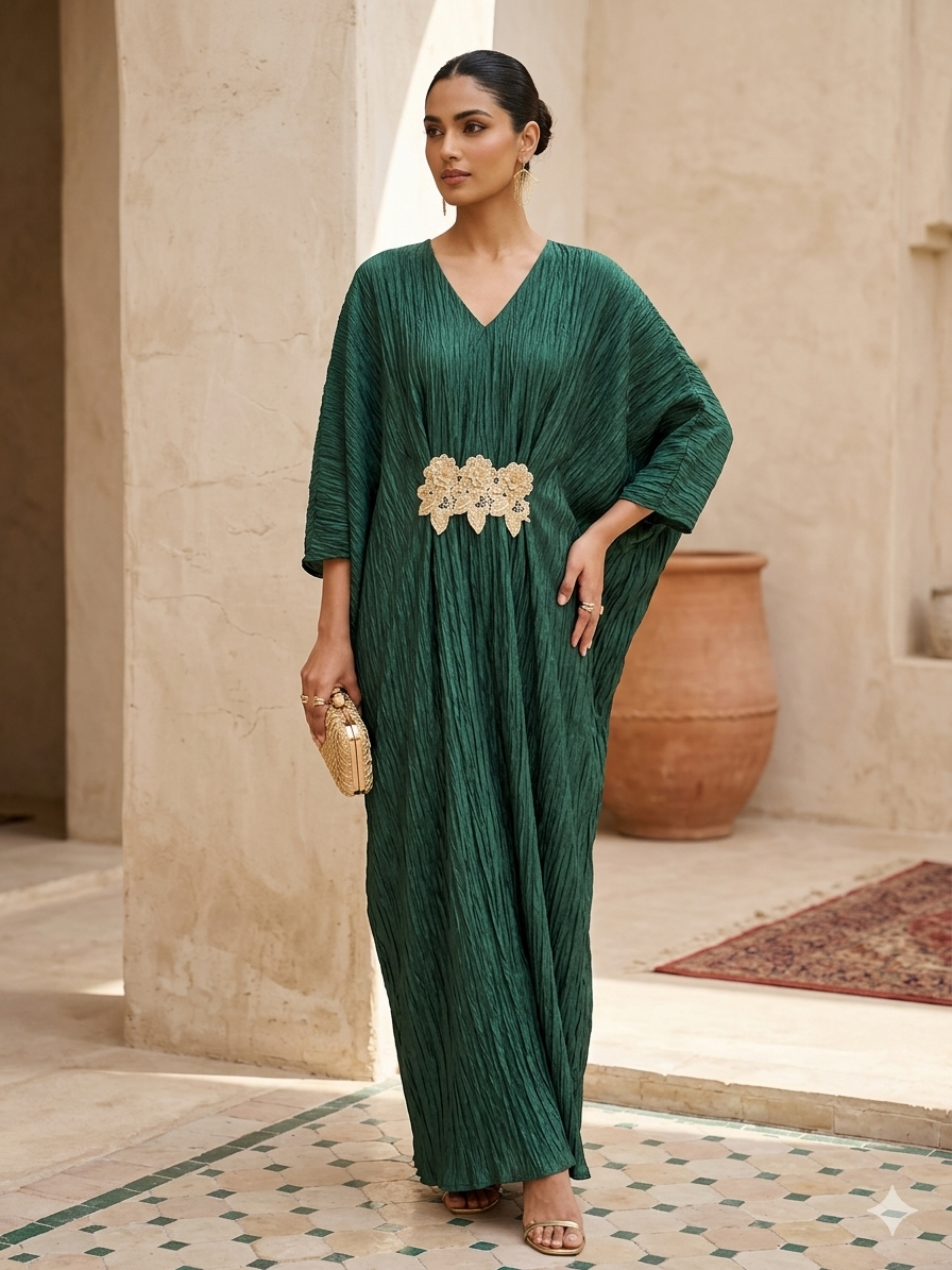 Emerald Green Kaftan