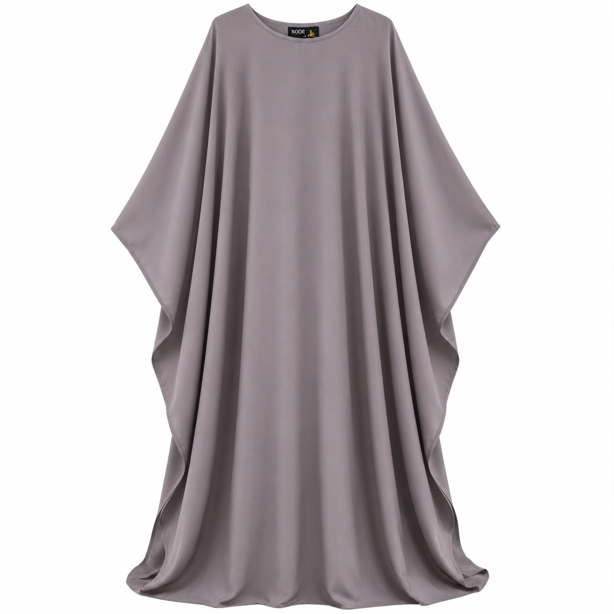 Classic Dove Grey Butterfly Abaya