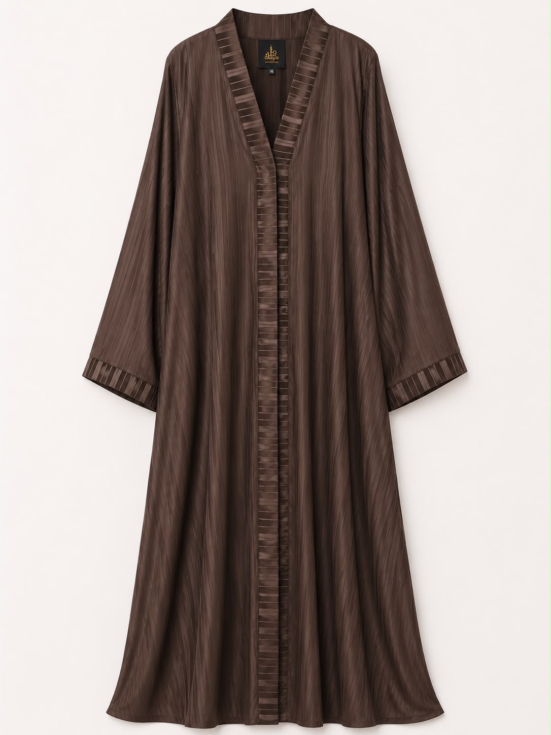 Elegant Expresso Textured Abaya