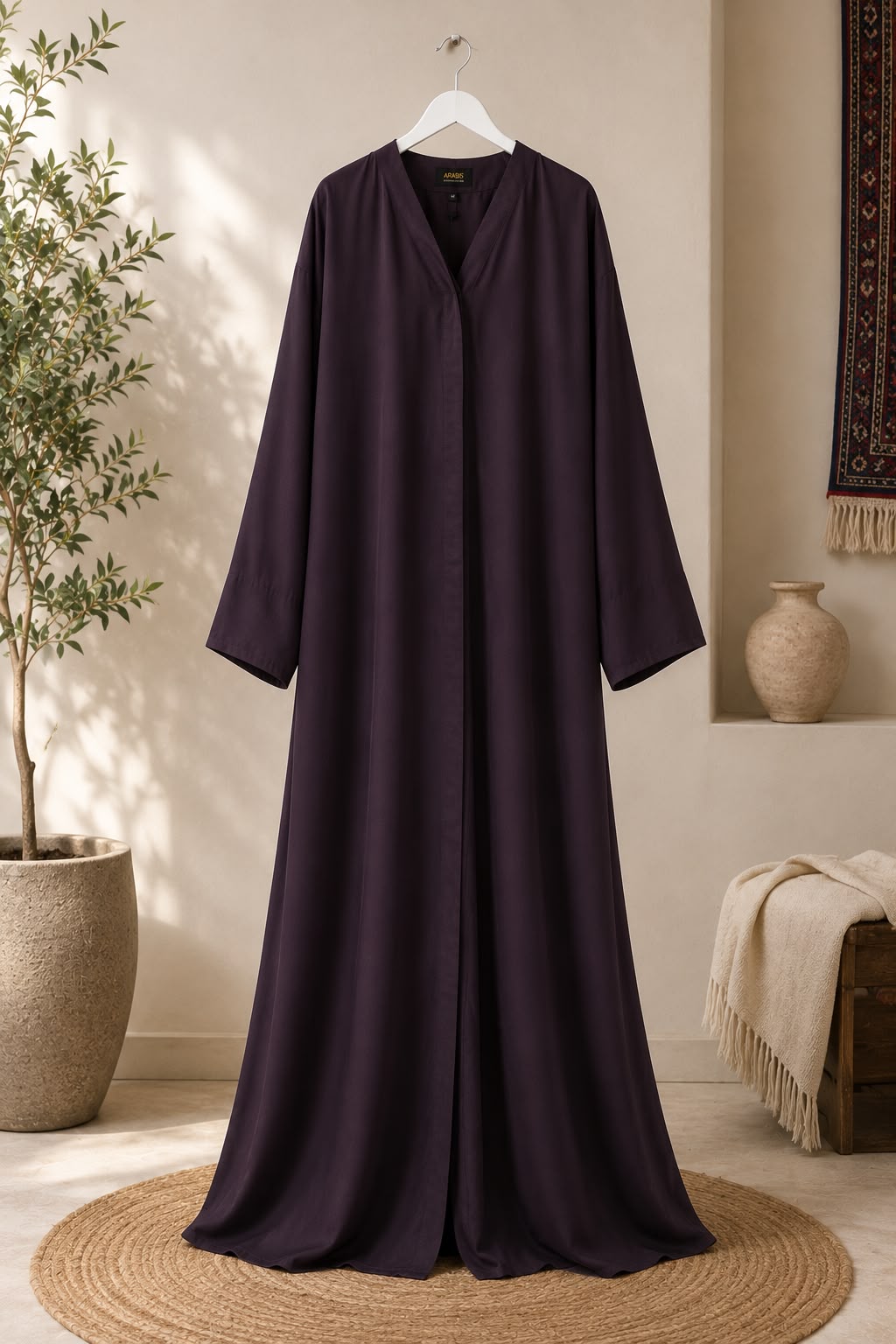 Midnight Plum Abaya
