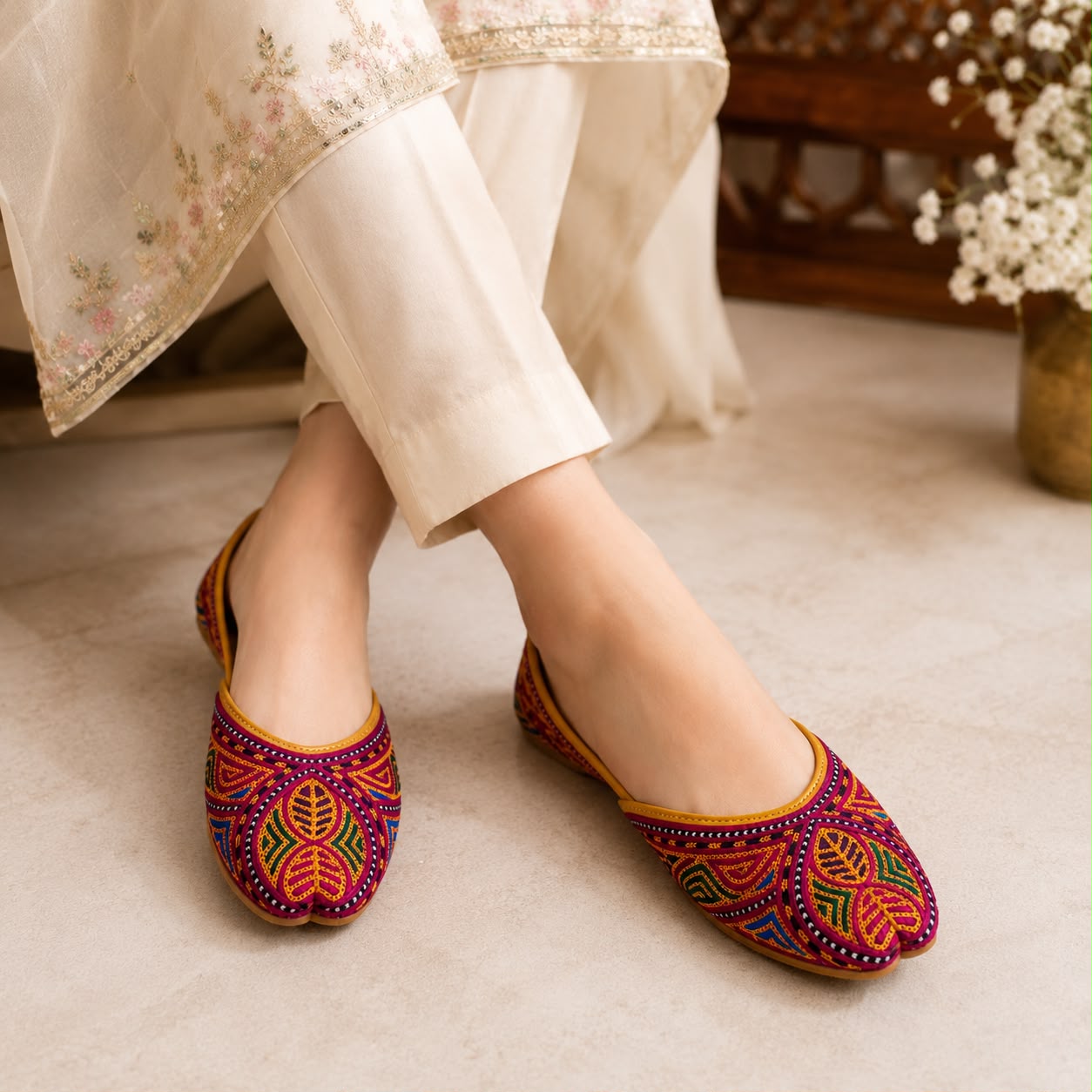 RangMahal Handcrafted Khussa