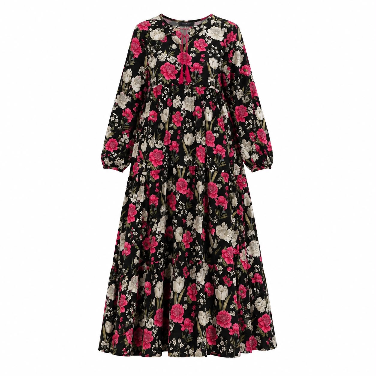 Red Blossom Kaftan