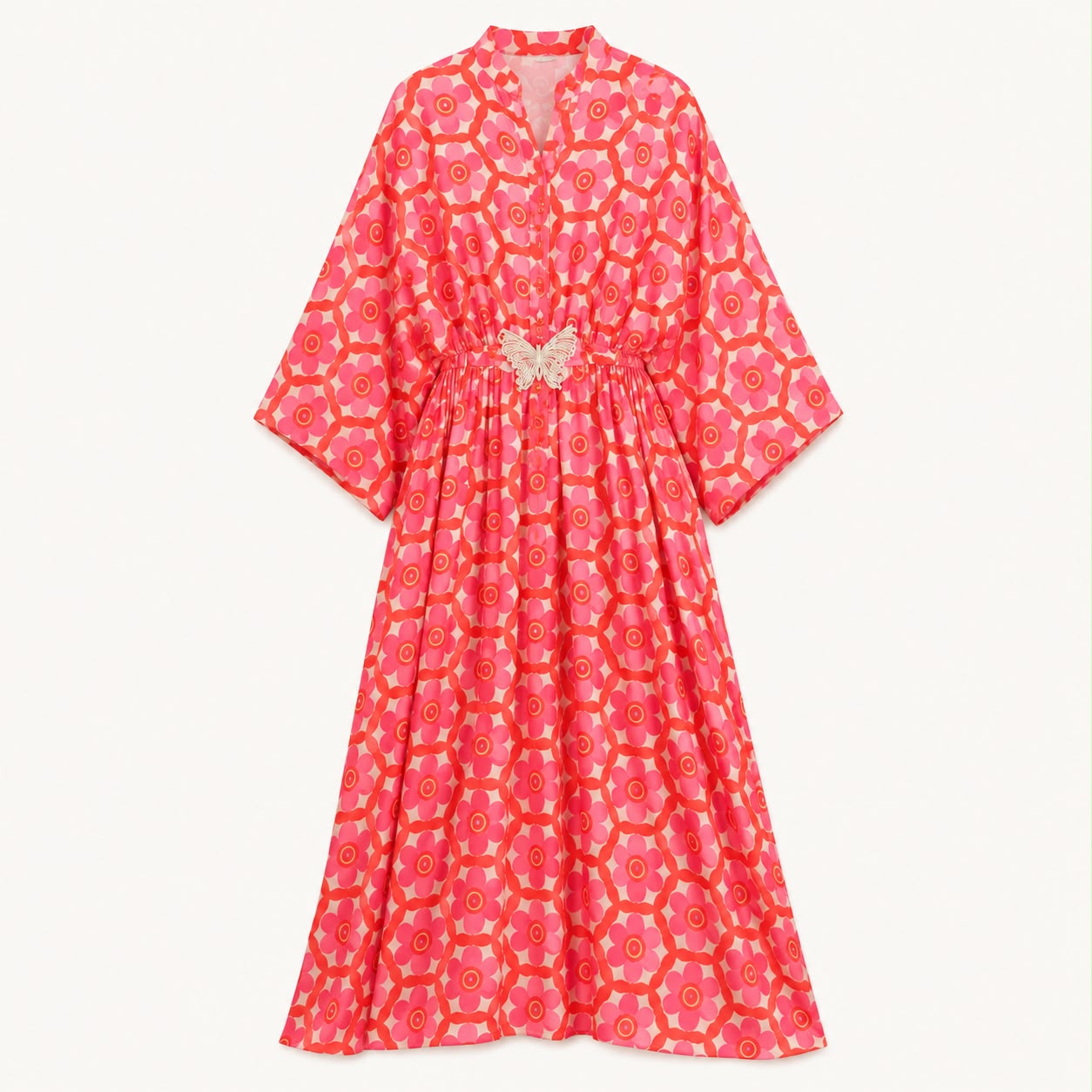 Butterfly Pink Kaftan