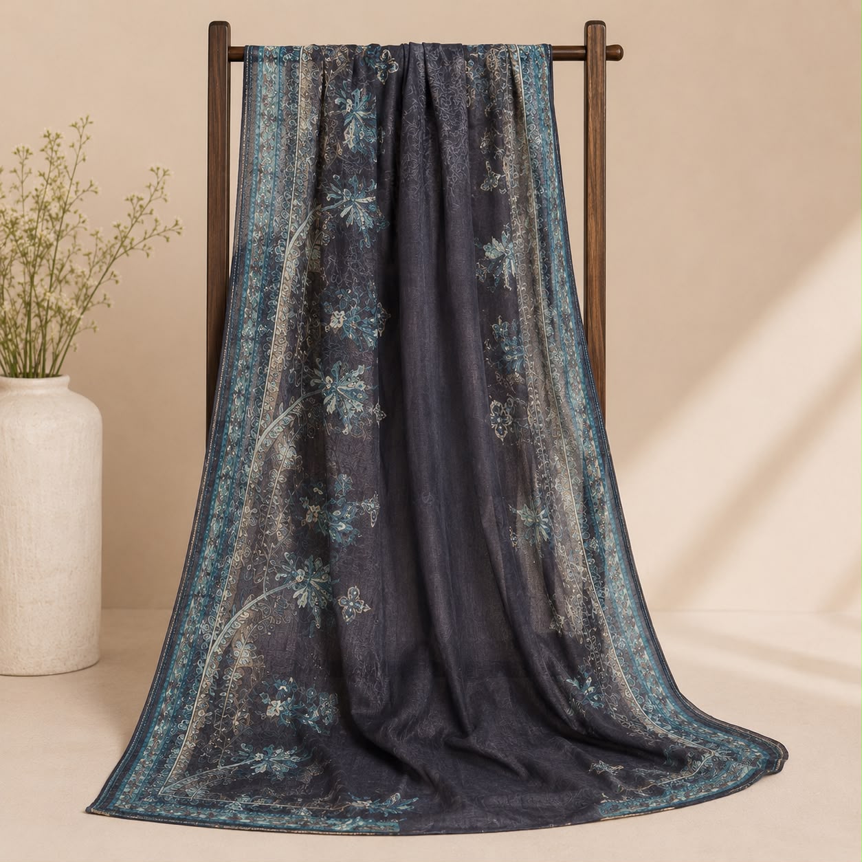 Celestial Mist Embroidered 3-Piece Suit - Asim Jofa