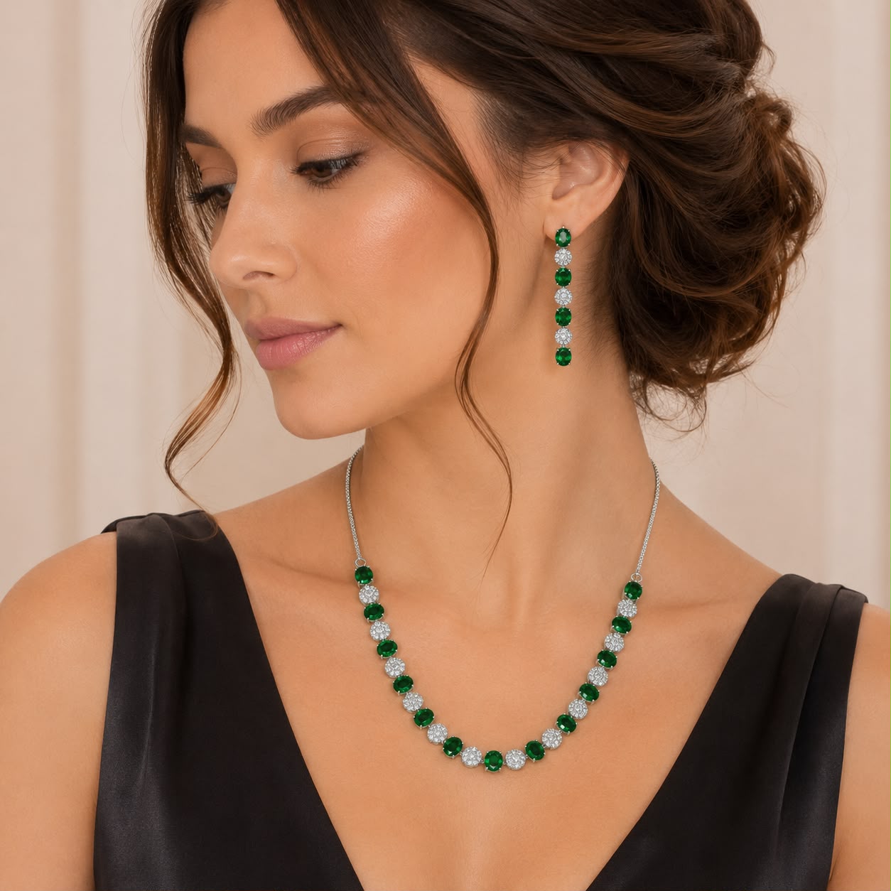 Emerald Allure Jewelry Set