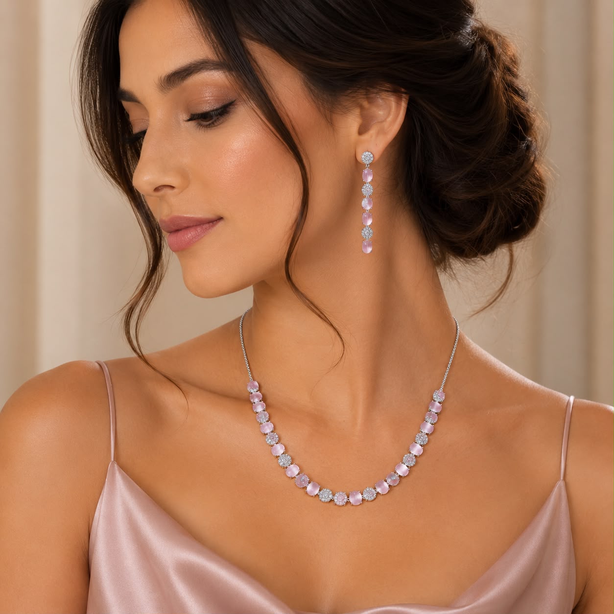 Blush Radiance Zircon Drop Set