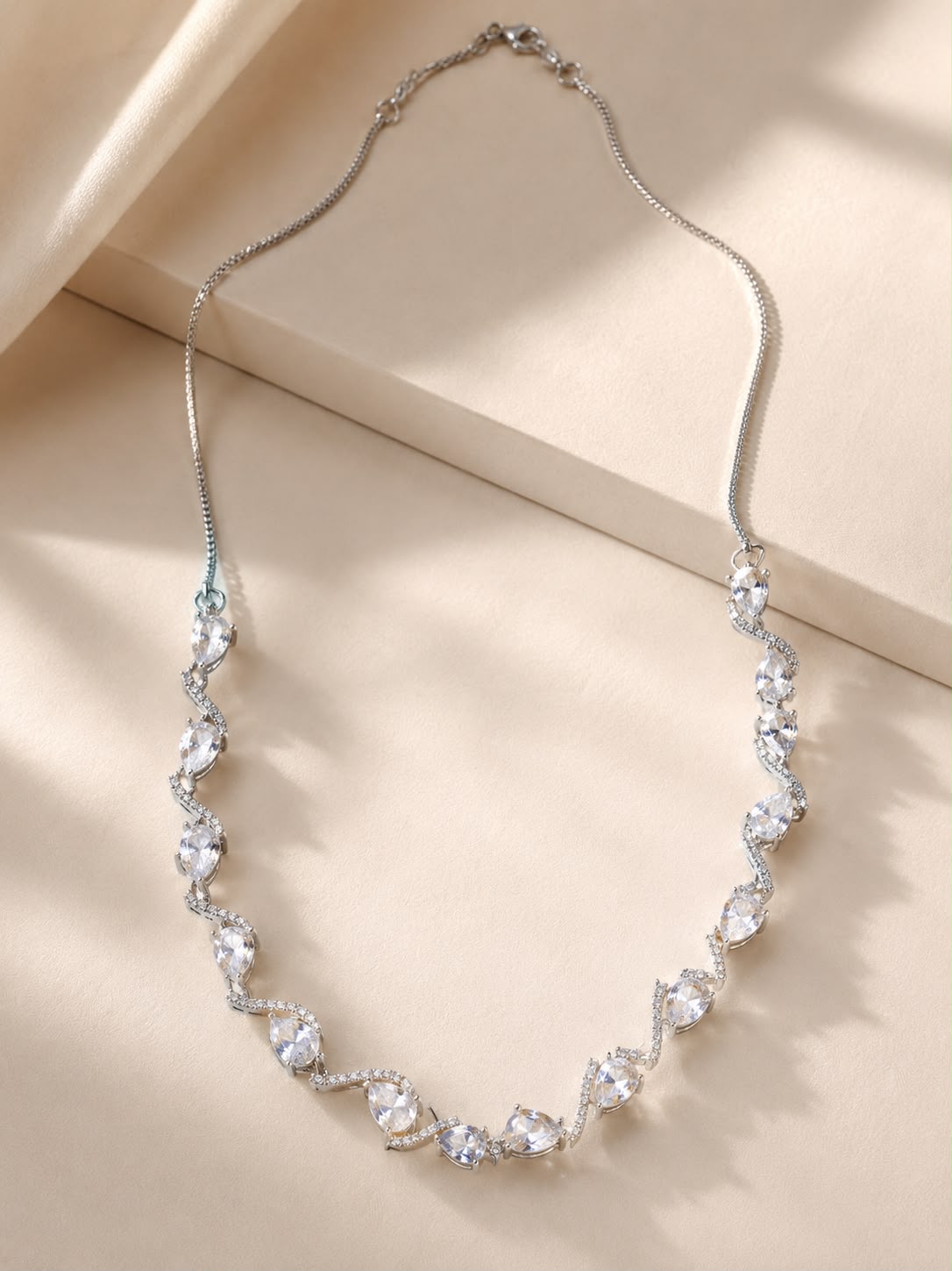 Crystal Cascade Zircon Jewelry Set