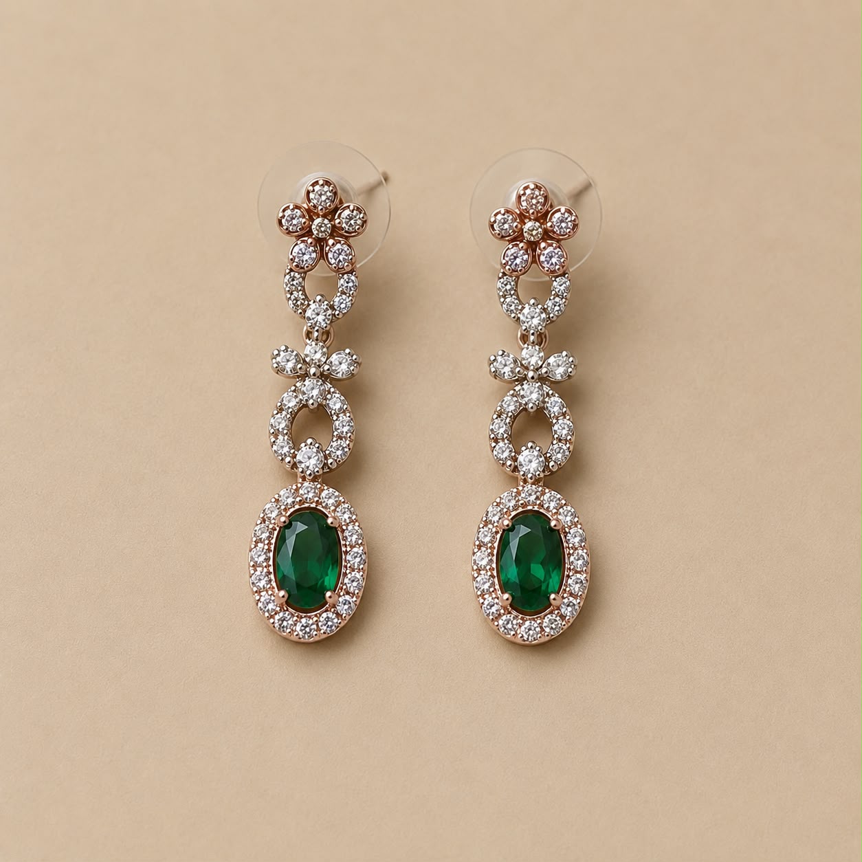 Regal Crystal Bloom Jewelry Set