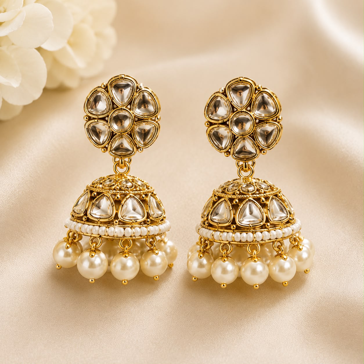 Royal Pearl Kundan Choker Set