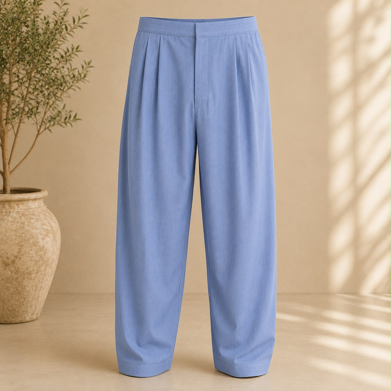 Steel Blue Cotton Shalwar Kameez