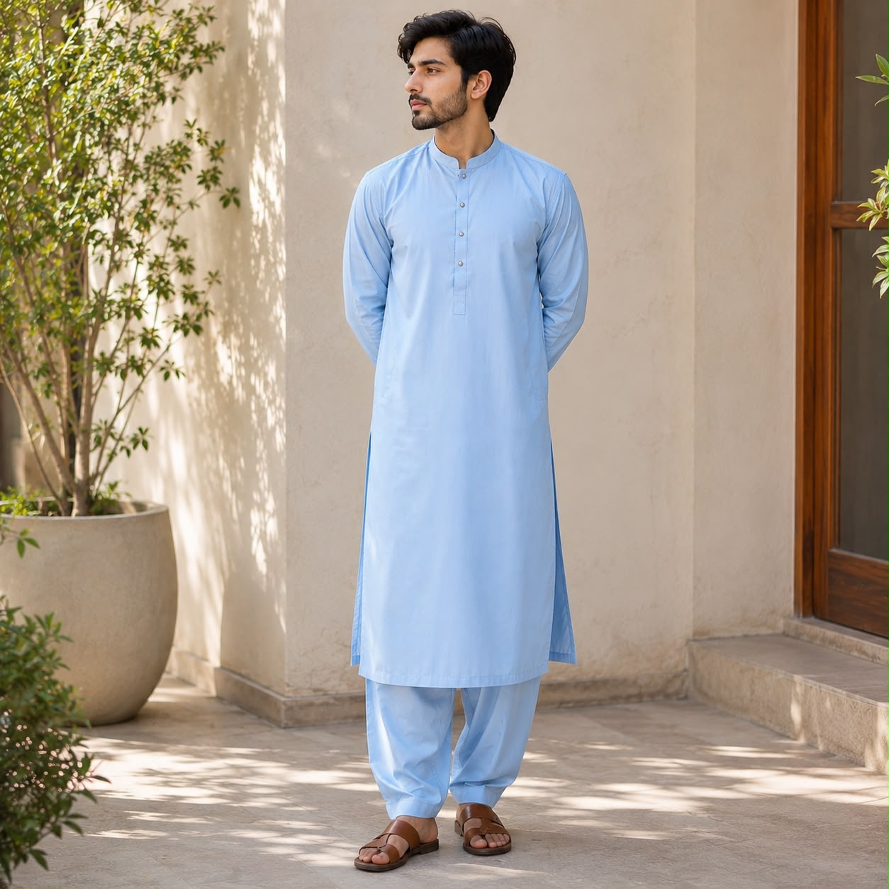 Junaid Jamshed Sky Breeze Lawn Shalwar Kameez