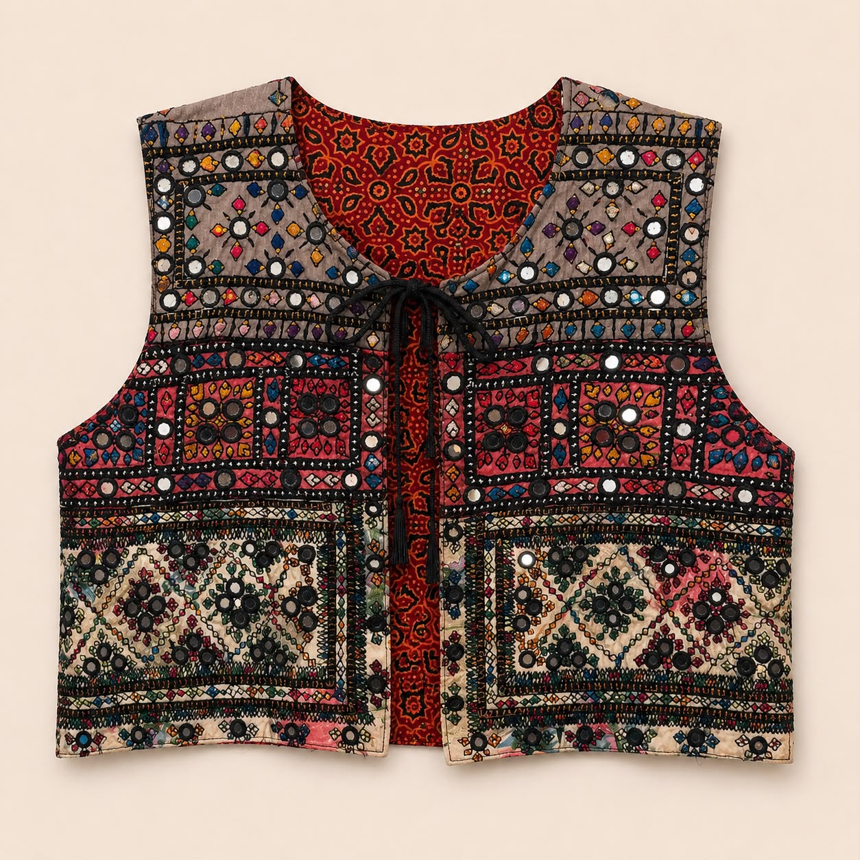 Mosaic Heritage Embroidered Women’s Waistcoat