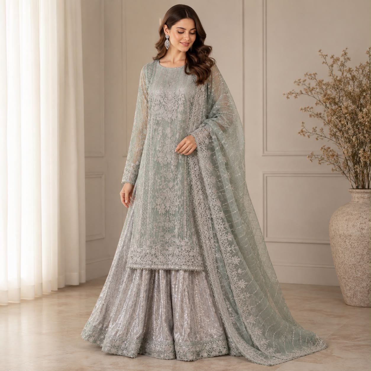 Maria B. Mint Elegance 3-Piece Set