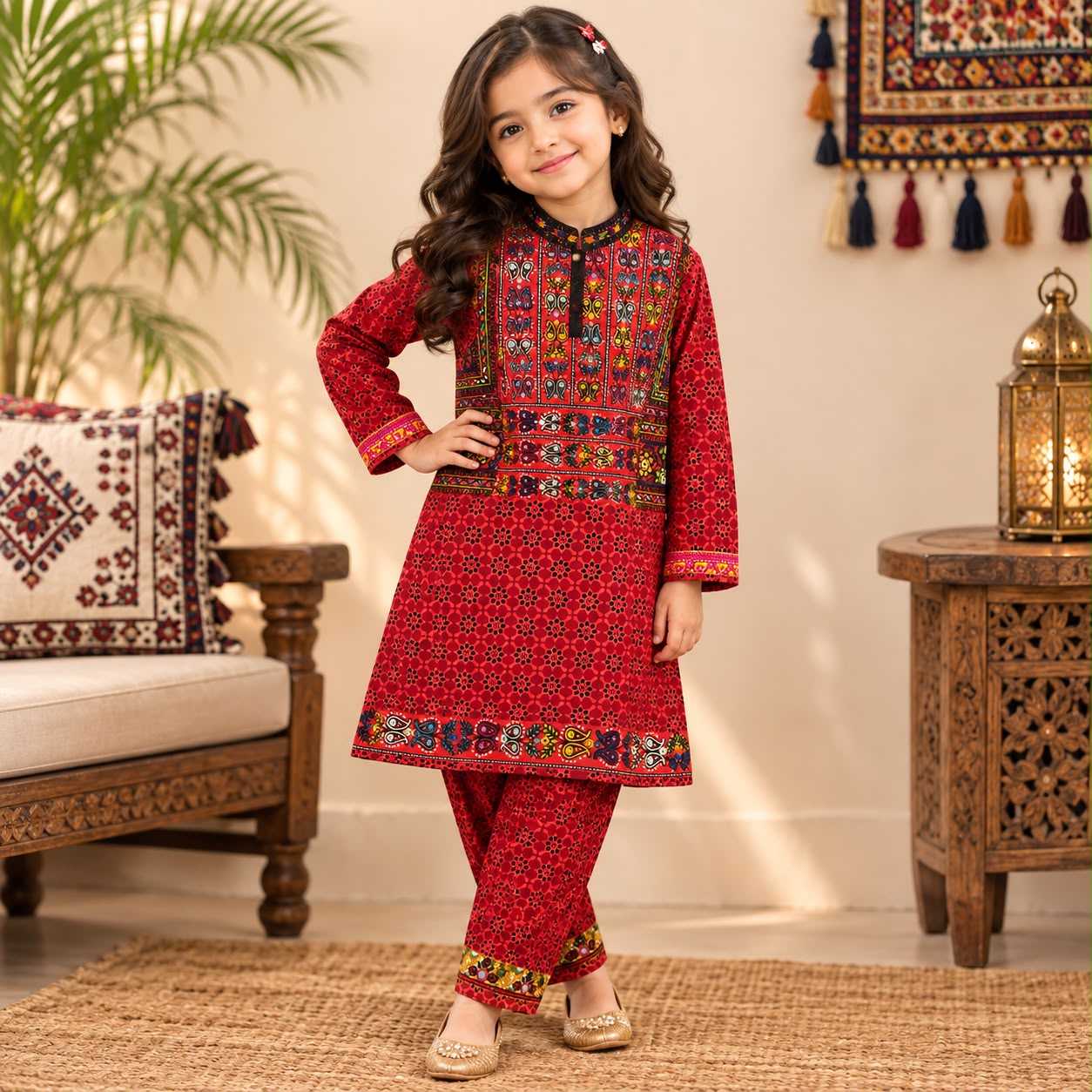Crimson Heritage Girls 2-Piece Set
