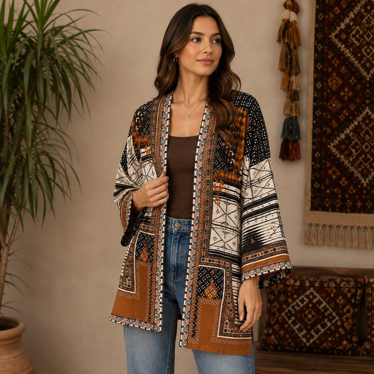 Sapphire Terra Mosaic Coat