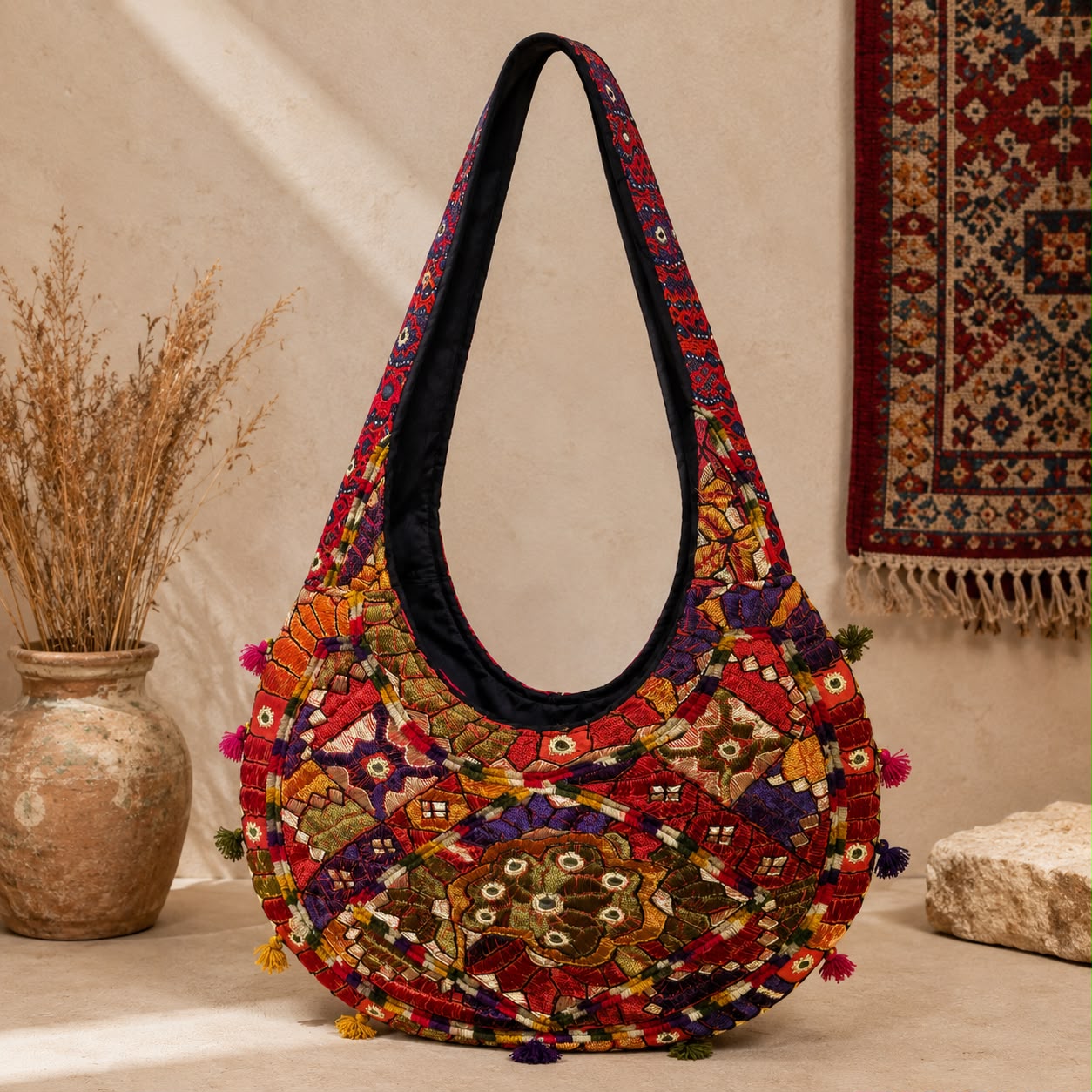 Rangrez Heritage Hobo Bag