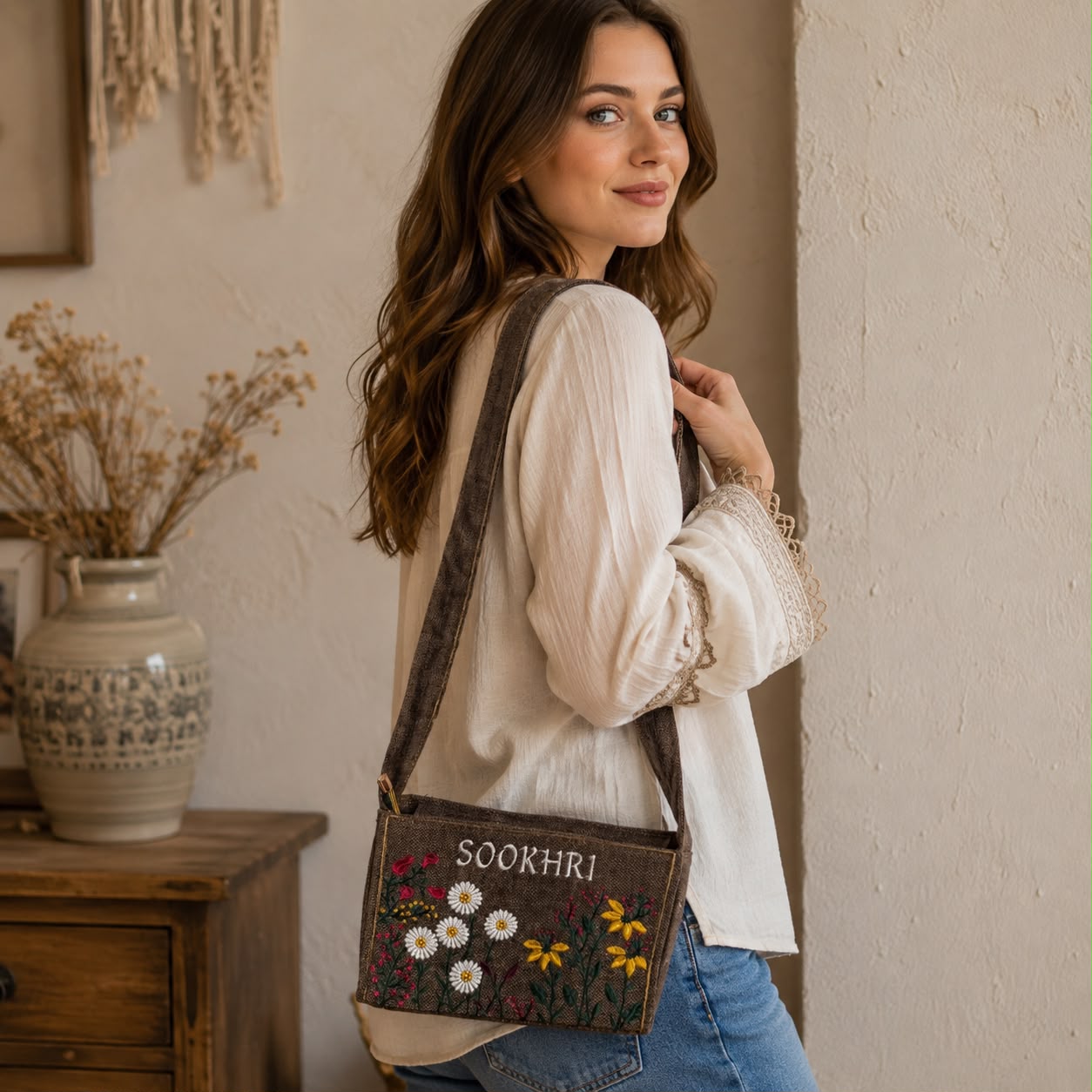 Sookhri Wildflower Heritage Bag