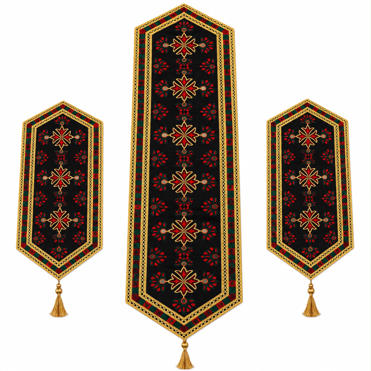 Heritage Embroidered Table Runner Set