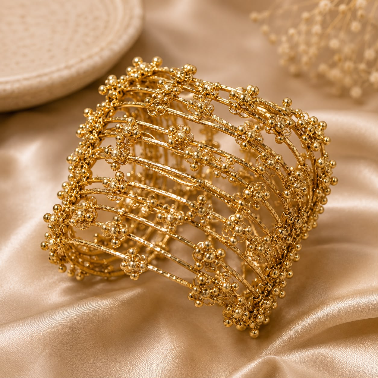 Product Name: Gilded Charm Bangle Set