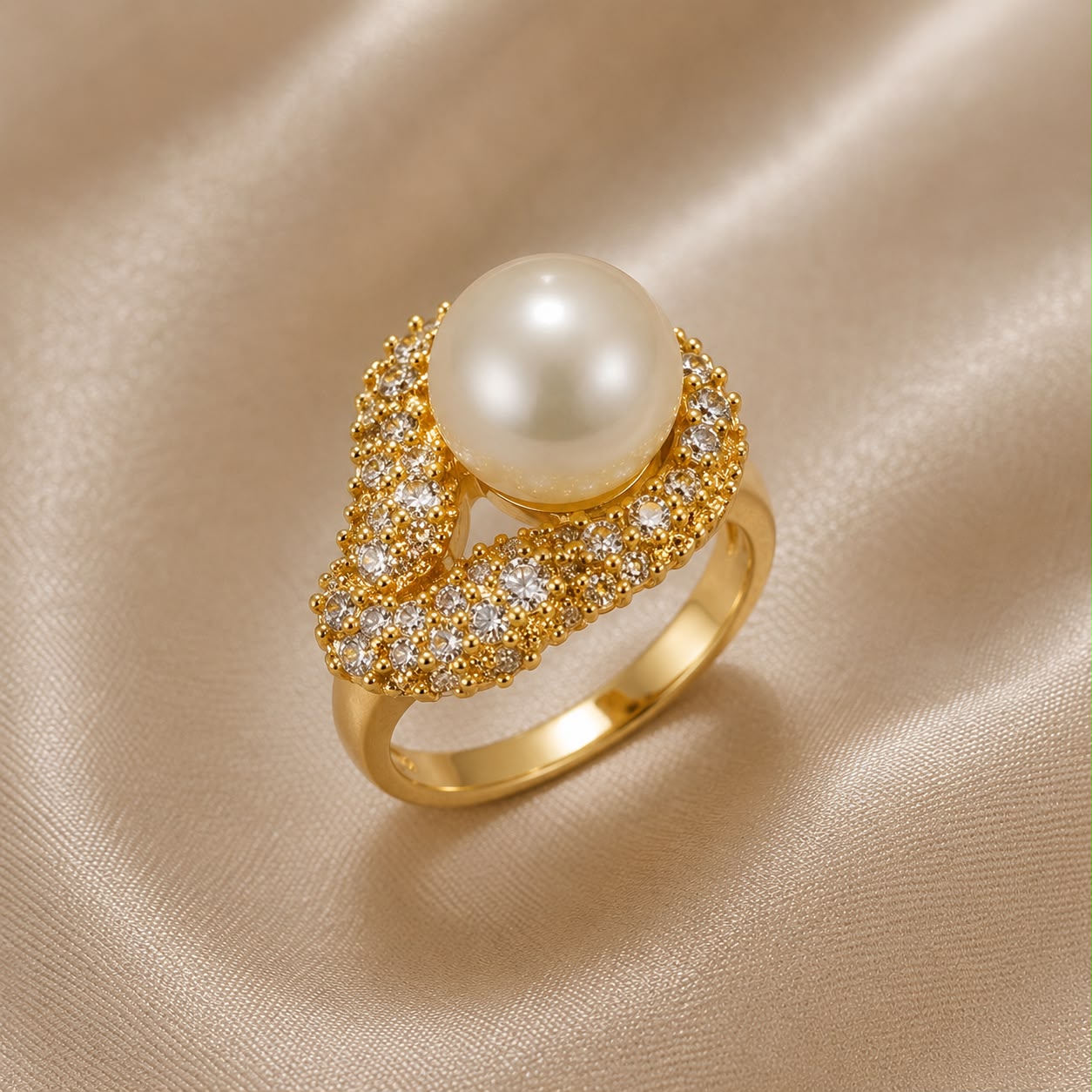 Aurelia Pearl Statement Ring