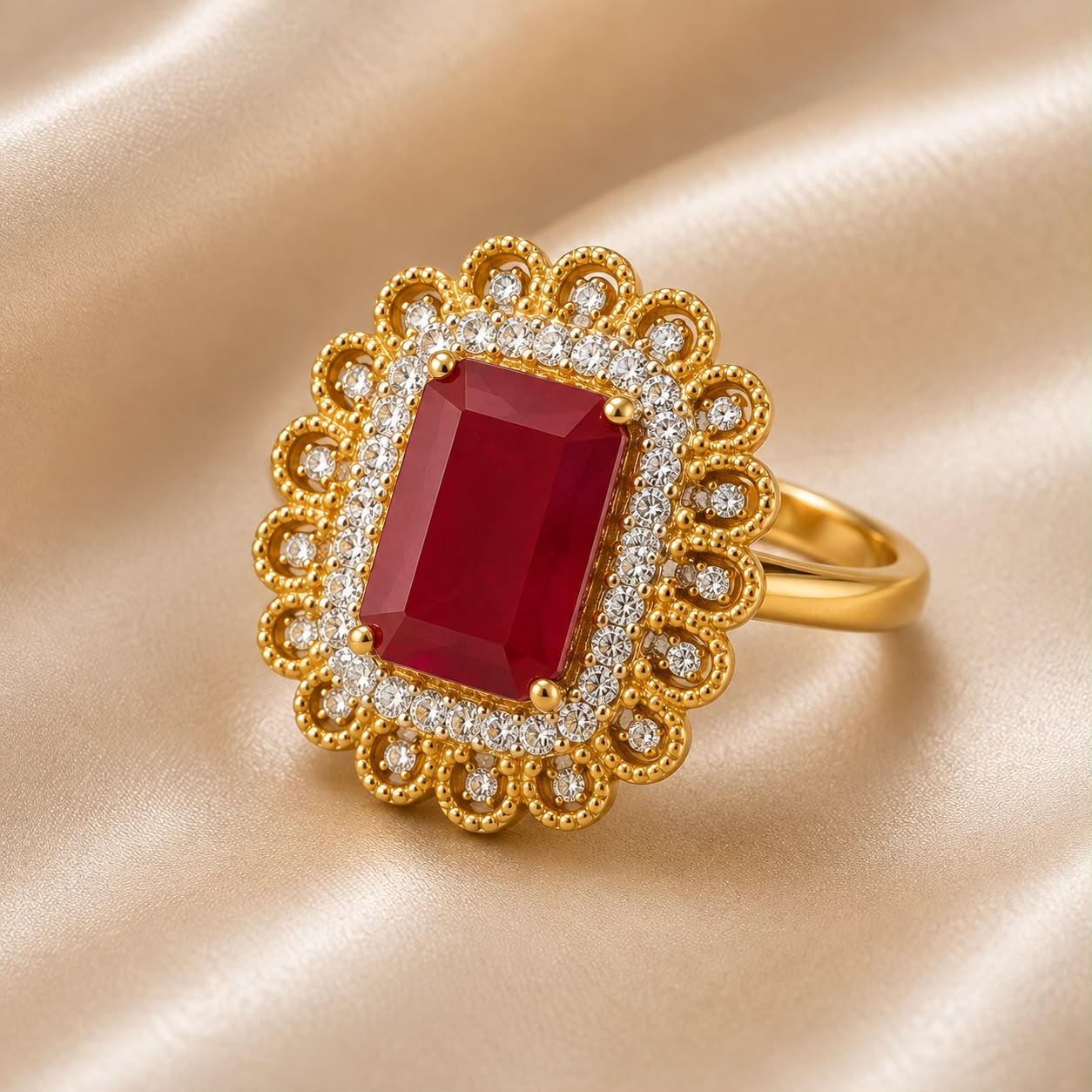 Ruby Radiance Zircon Ring