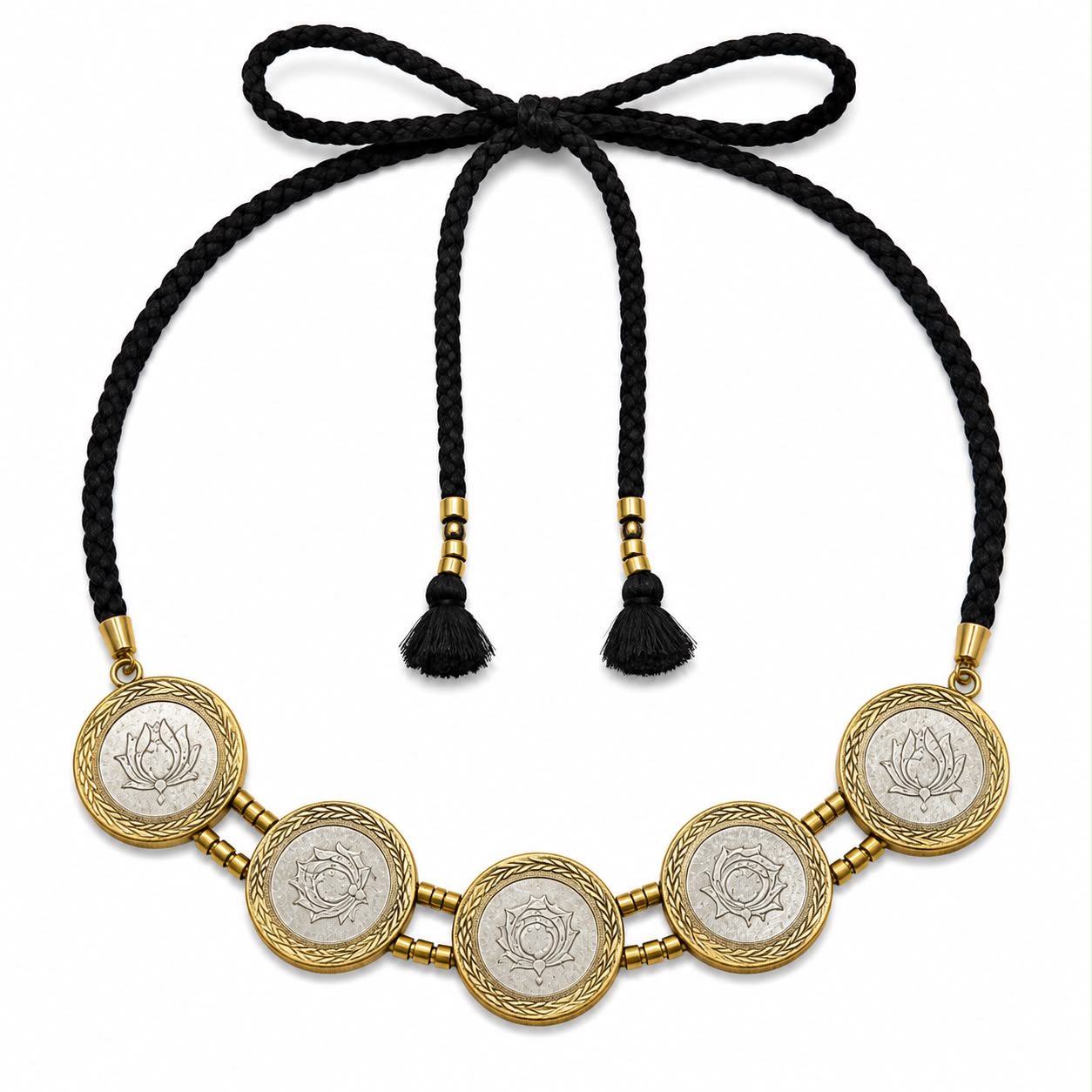 Afghan Coin Tie Choker