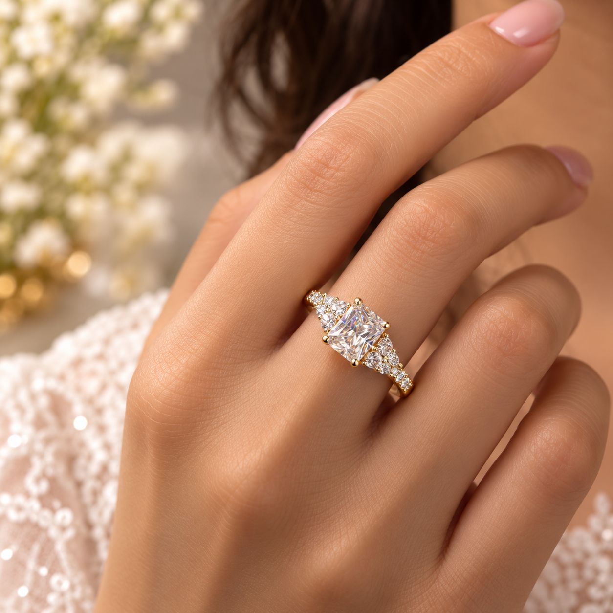 Celeste Radiant Statement Ring