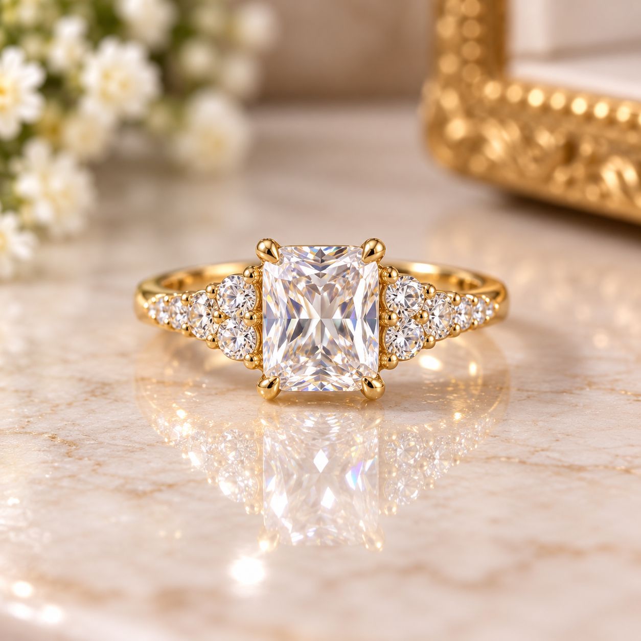 Celeste Radiant Statement Ring