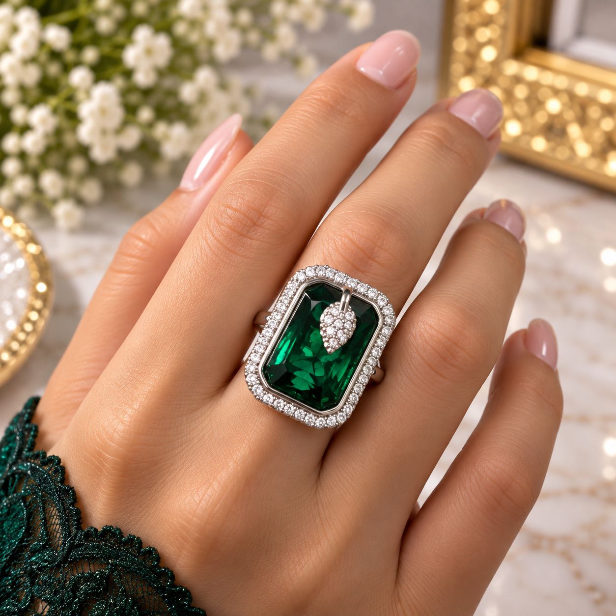 Emerald Elegance Ring