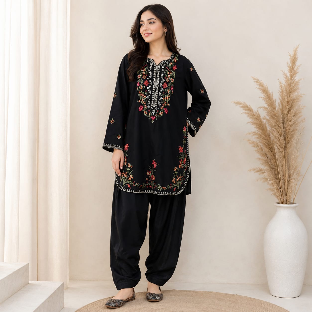 ASIM JOFA – 2 Piece Raw Silk Set