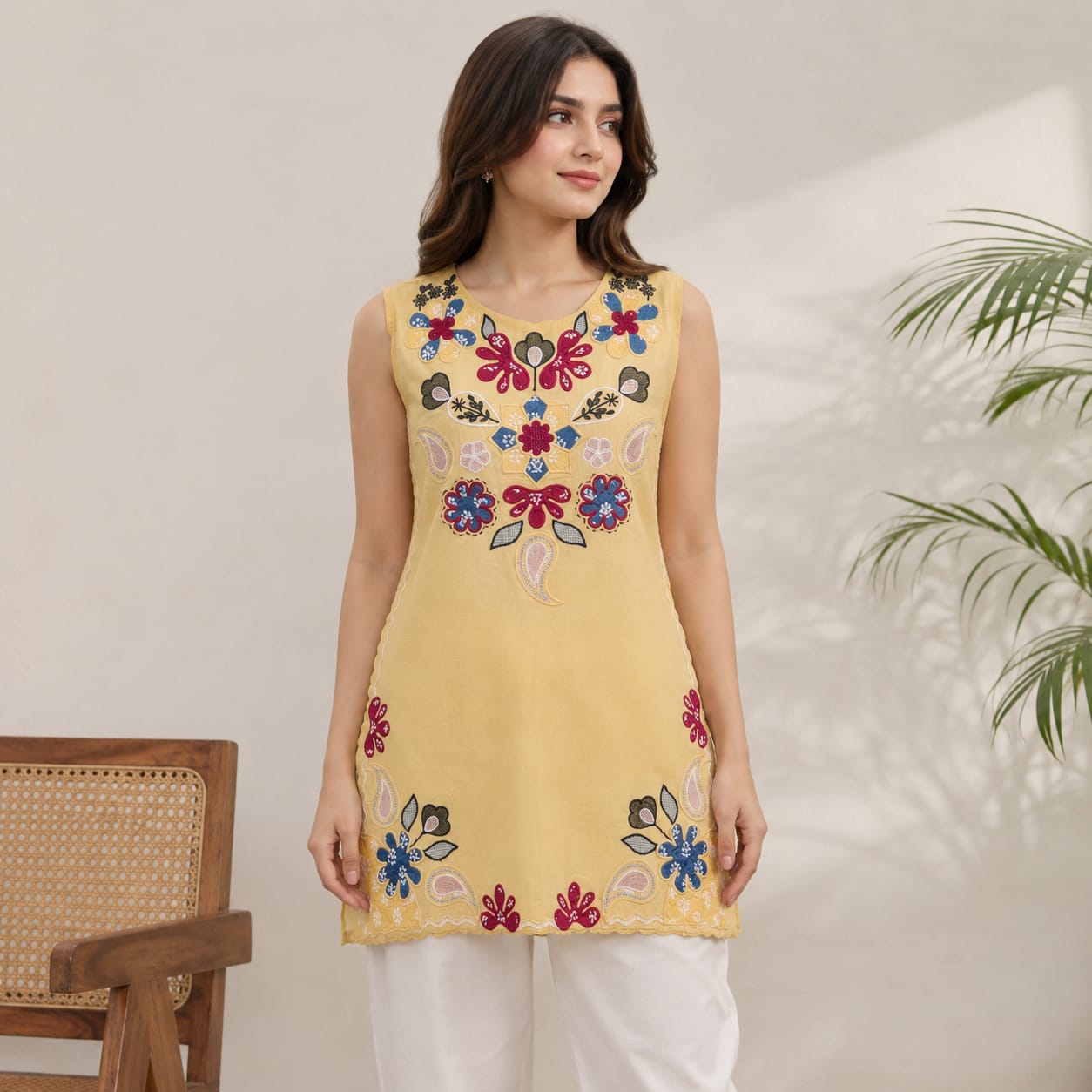 ETHNC Embroidered 1-Piece Kurti