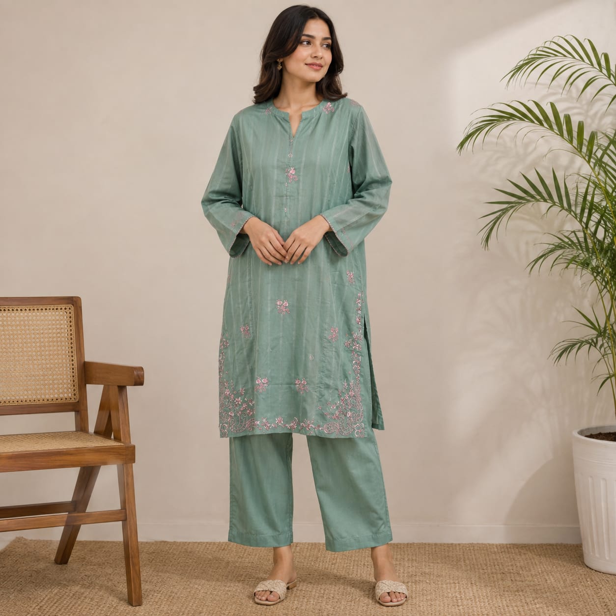 Zellbury Embroidered Textured Lawn 2-Piece Set