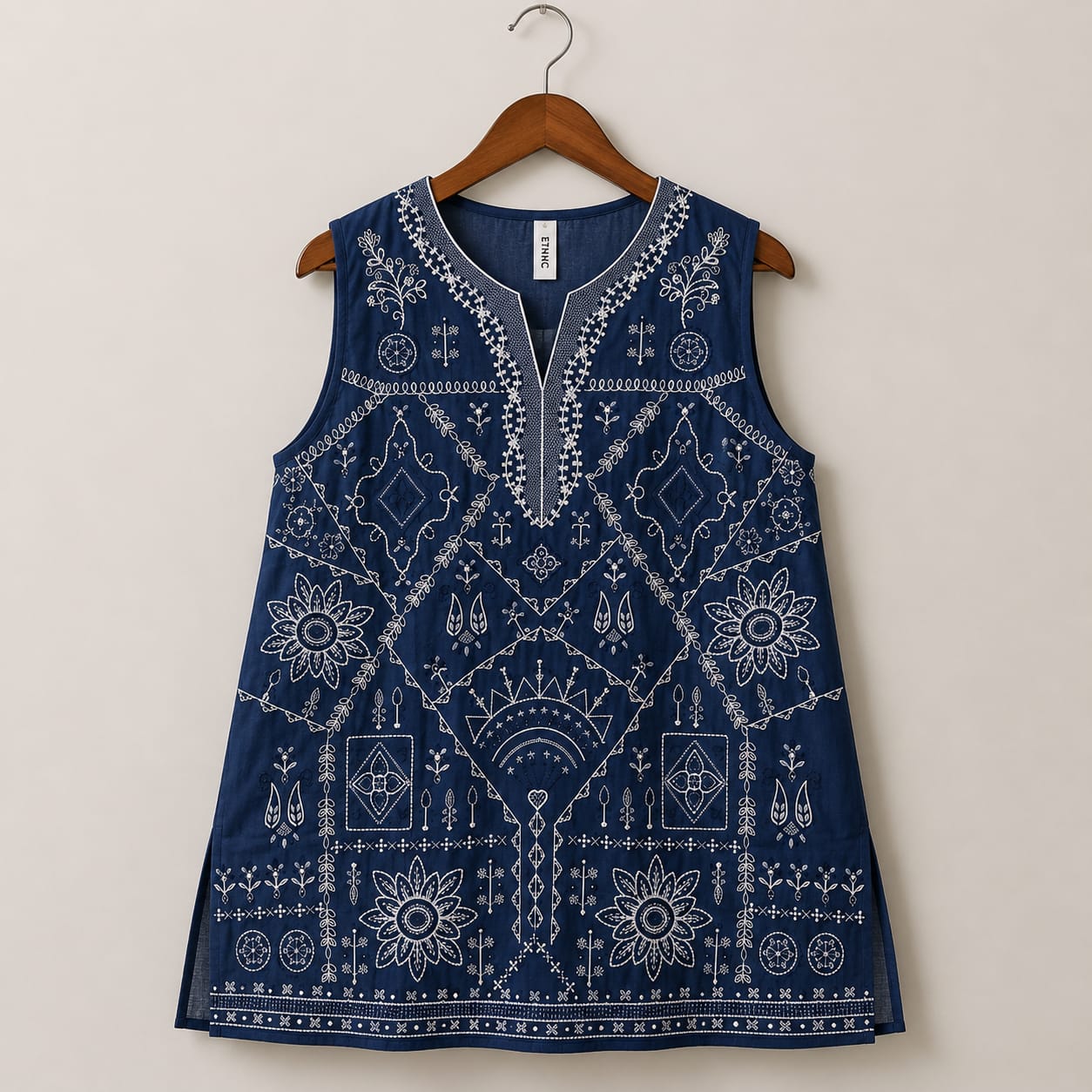 ETHNC Embroidered A-Line Top – 1 Piece