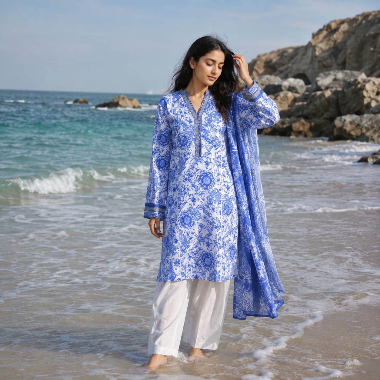 Zellbury Printed 3-Piece- Summer Vibes