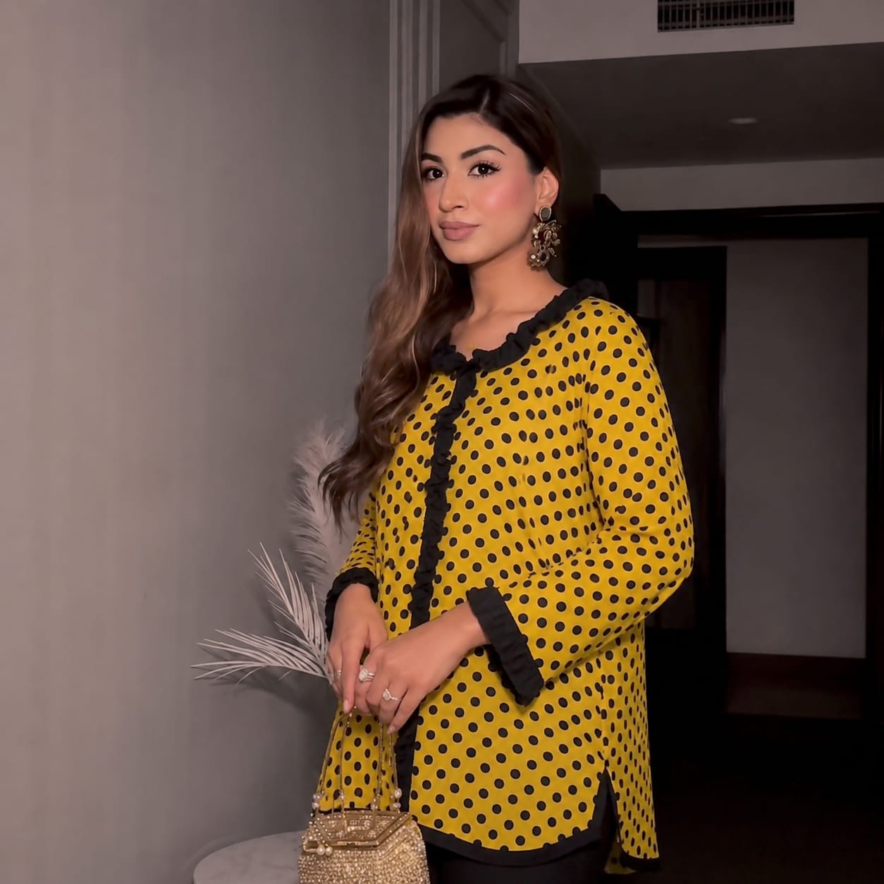 Desi Bazaar Polka Dot Shirt