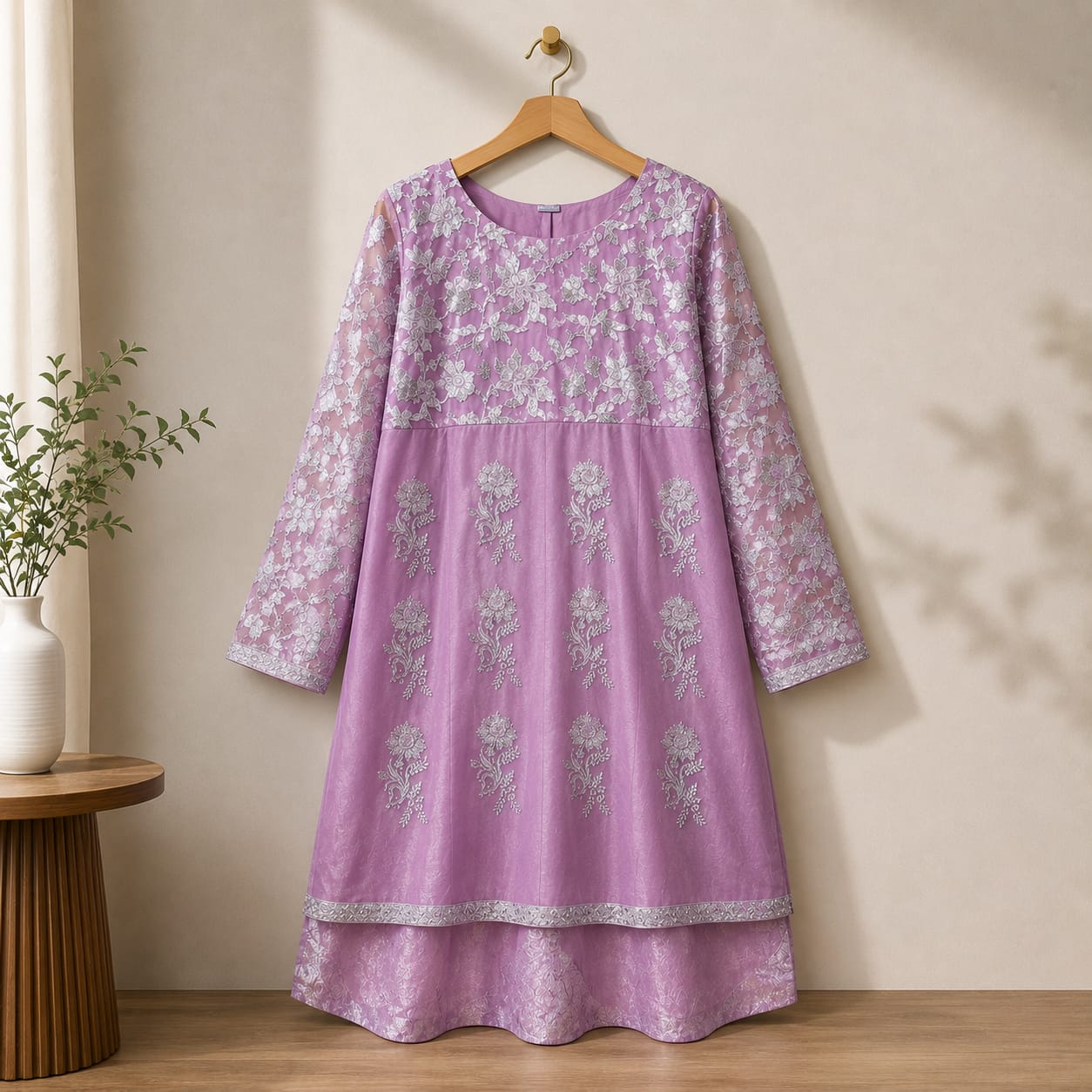 Desi Bazaar 3-Piece Organza Suit