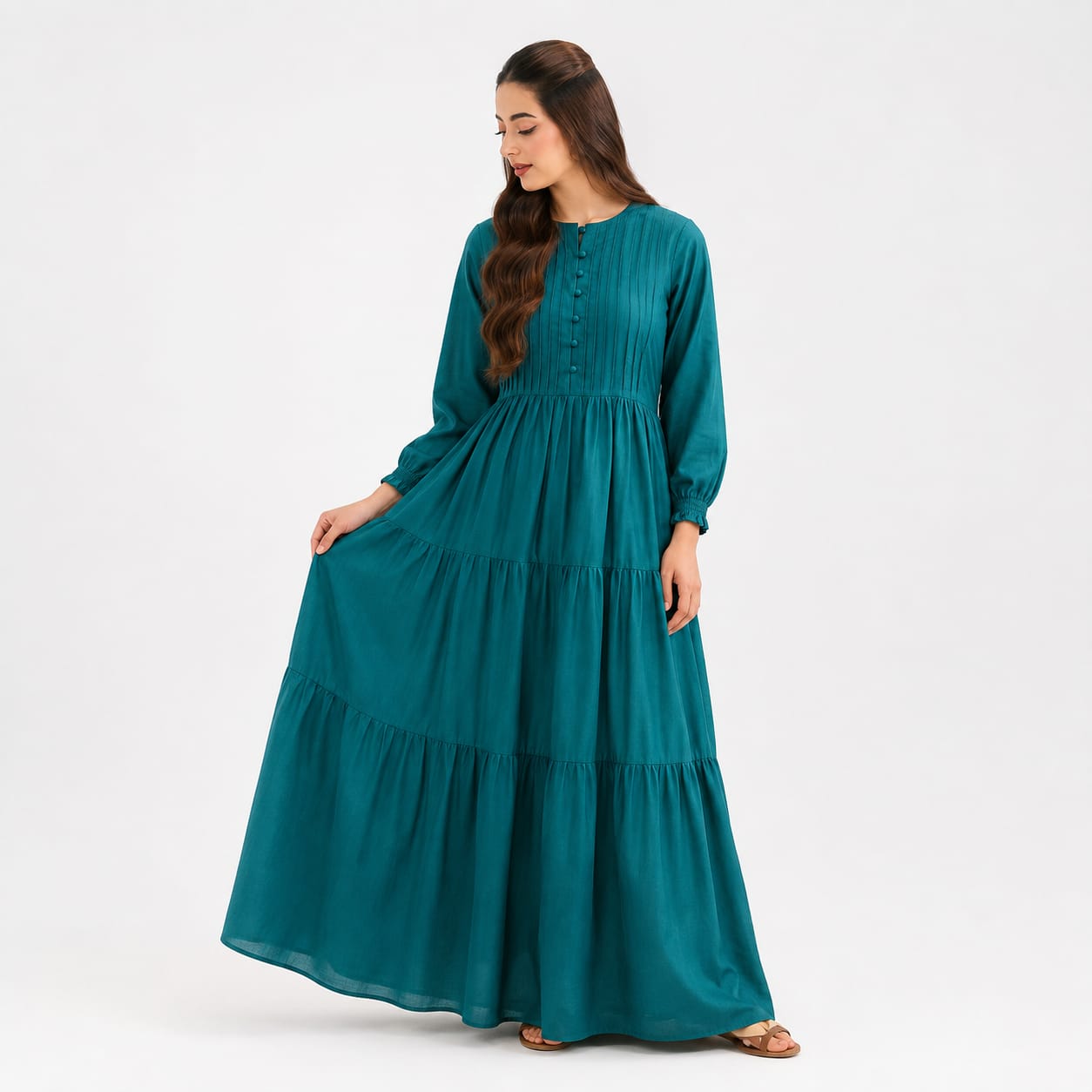 Desi Bazaar – Elegant Marina Long Frock