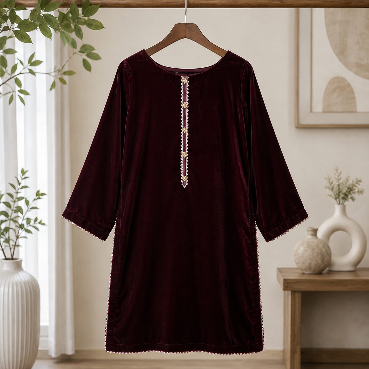 Desi Bazar 3-Piece Velvet Suit