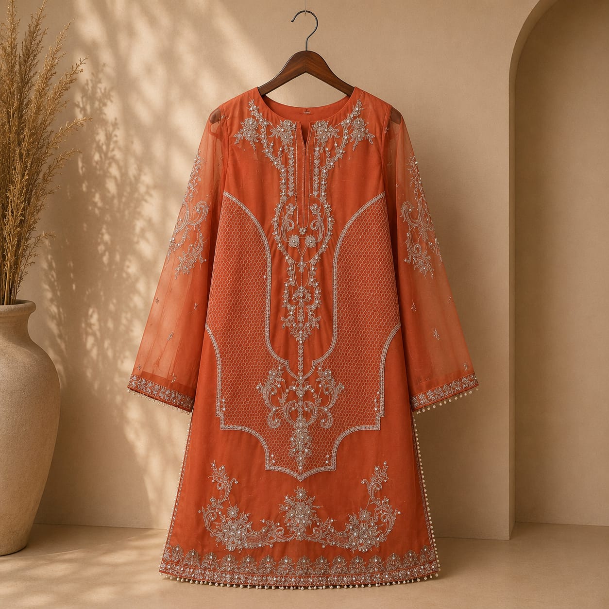 KESERYA 3-Piece Embroidered Dress