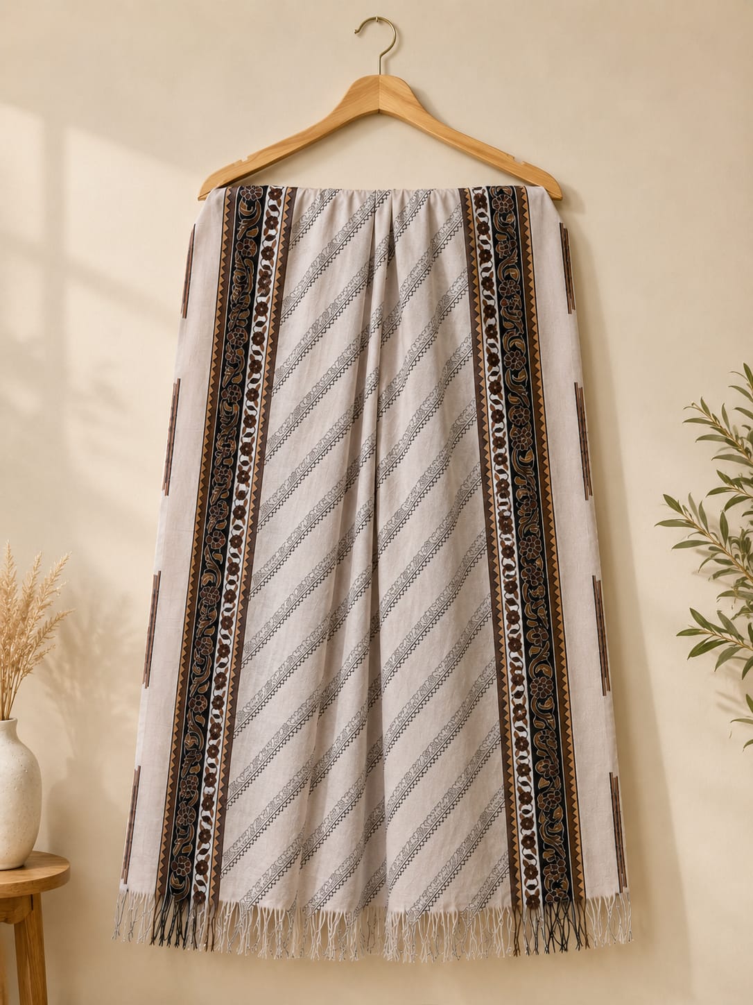 Desi Bazaar Marina dress with Wool Shawl.