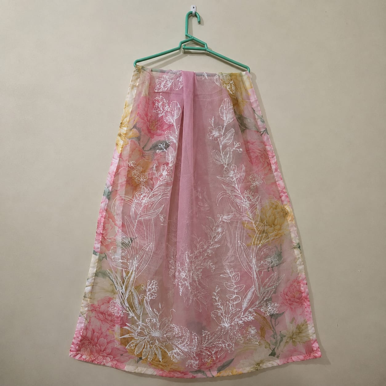 Floral Krimson 3 piece Dress