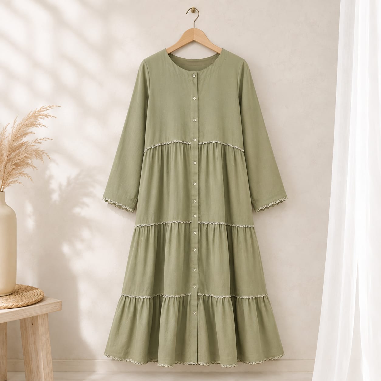 Desi Bazaar 3-Layer Marina Maxi Dress