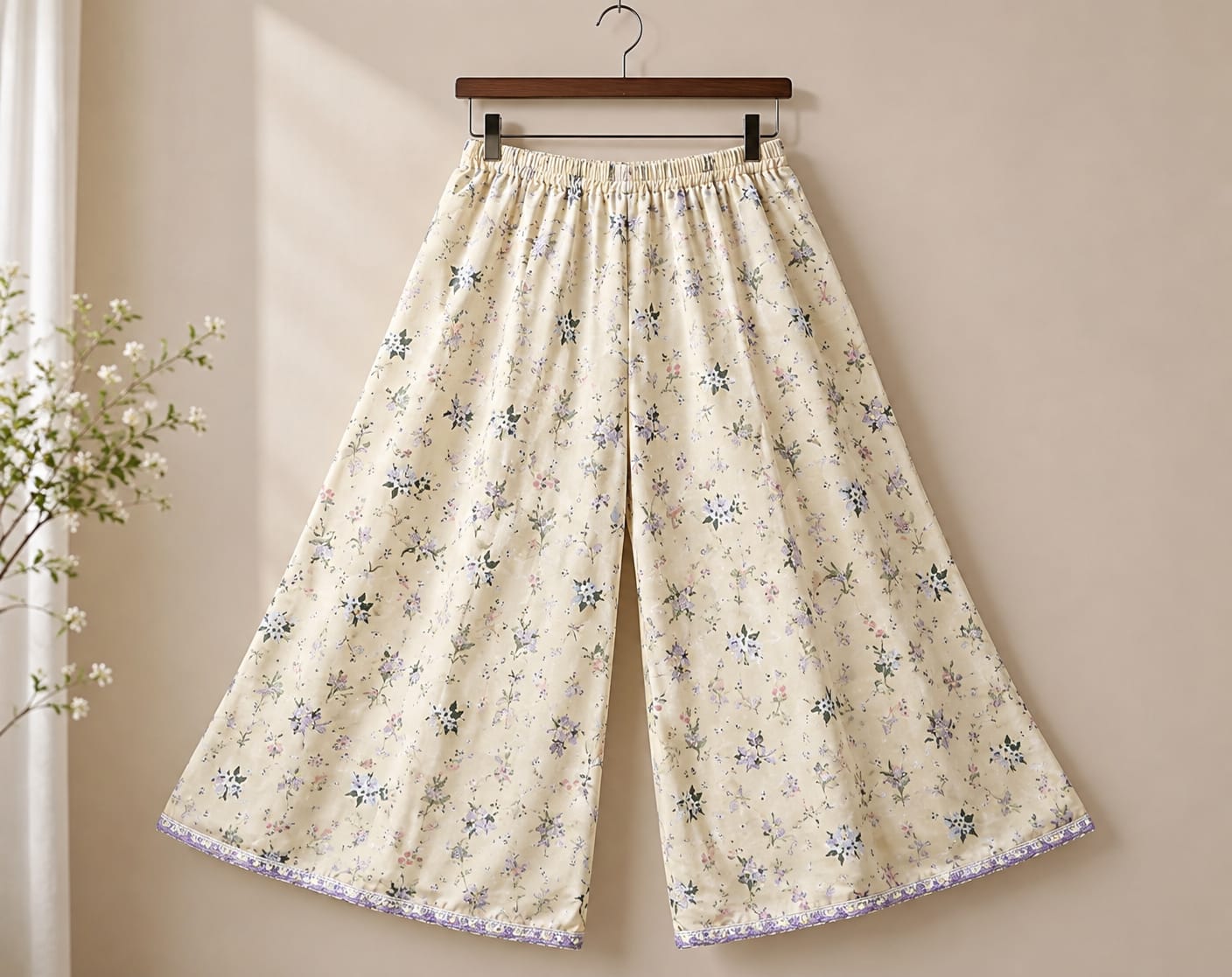 Ivory Lavender Embroidered 3-Piece Formal Set