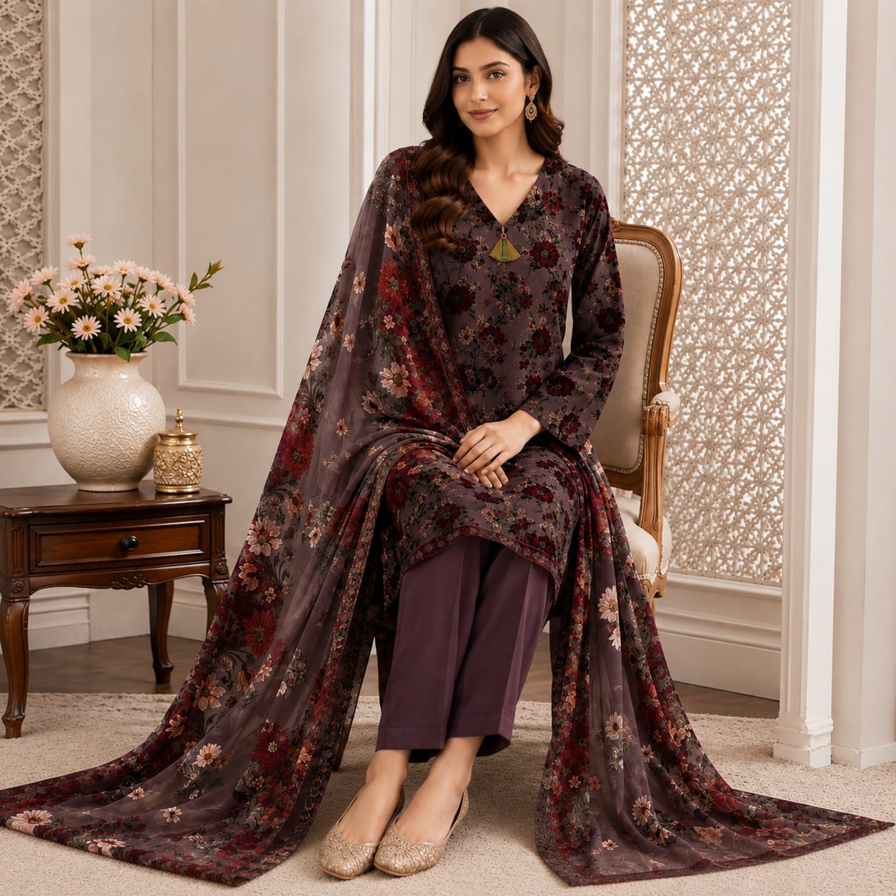 Plachi & Velvet 3 Piece Dress