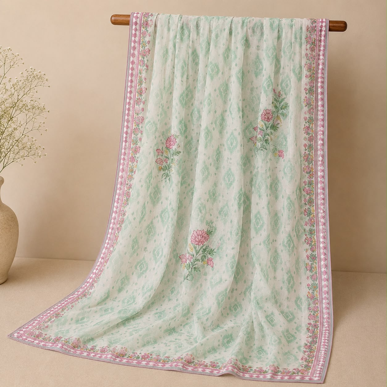 Zellbury Floral Whisper Embroidered Lawn Set