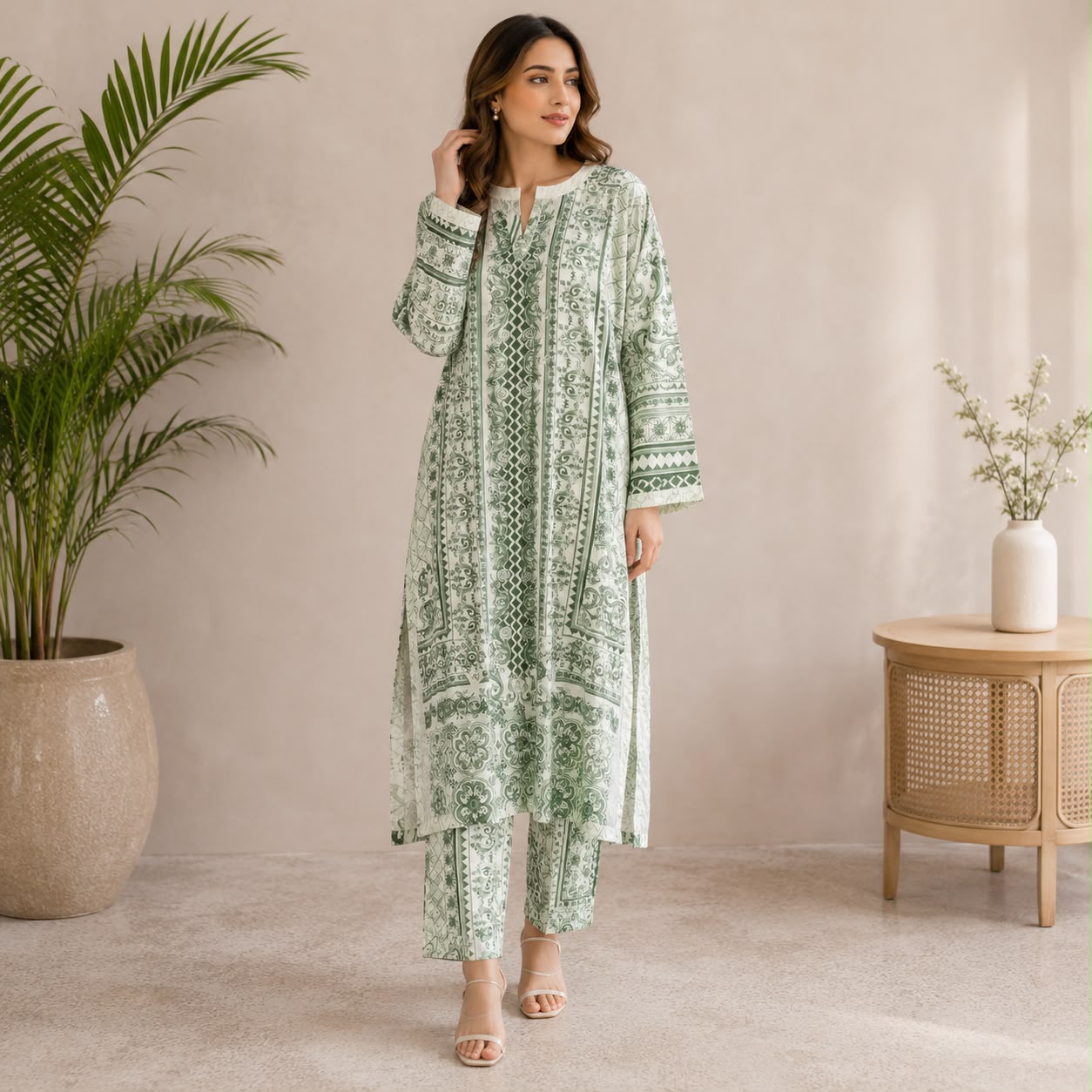 Sapphire Verdant Grace Lawn Set